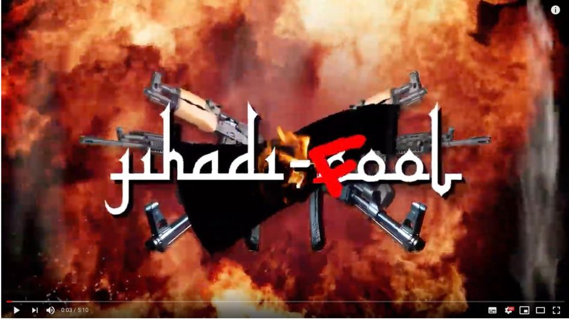 Abbildung von Youtube Intro von Jihadi Fool